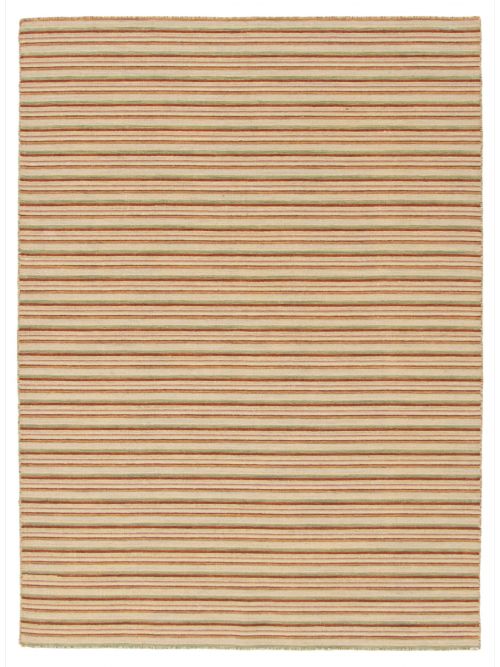 Indian Manhattan 5'1" x 6'11" Flat-Weave Wool Kilim 