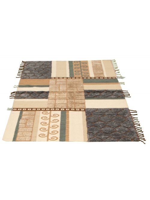 Indian Cambridge 5'5" x 7'11" Flat-Weave NA Kilim 
