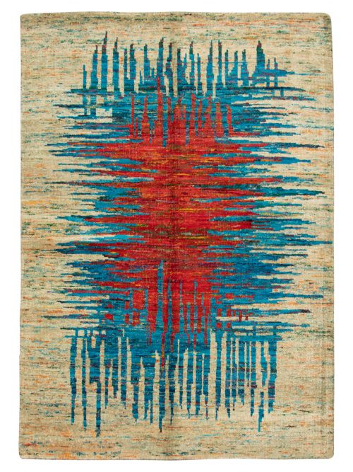 Indian Sari Silk 5'7" x 7'11" Hand-knotted Silk Rug 