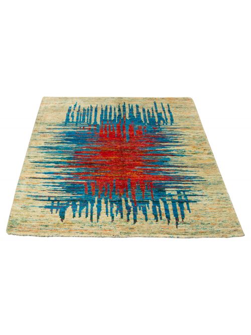 Indian Sari Silk 5'7" x 7'11" Hand-knotted Silk Rug 