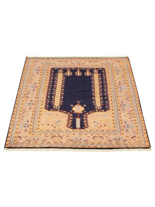 Pakistani Peshawar Bokhara 4'2" x 5'10" Hand-knotted Wool Rug 