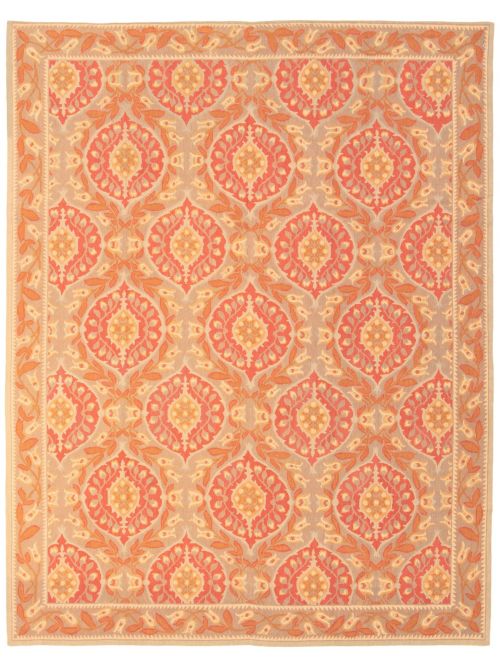 Moroccan French Tapestry 6'3" x 8'0" Needlepoint Wool Tapestry Kilim 
