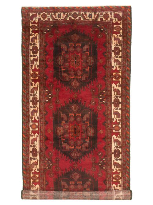 Persian Style 5'1" x 11'6" Hand-knotted Wool Rug 