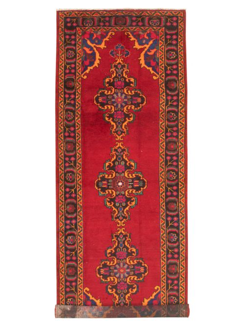 Persian Style 3'11" x 10'6" Hand-knotted Wool Rug 