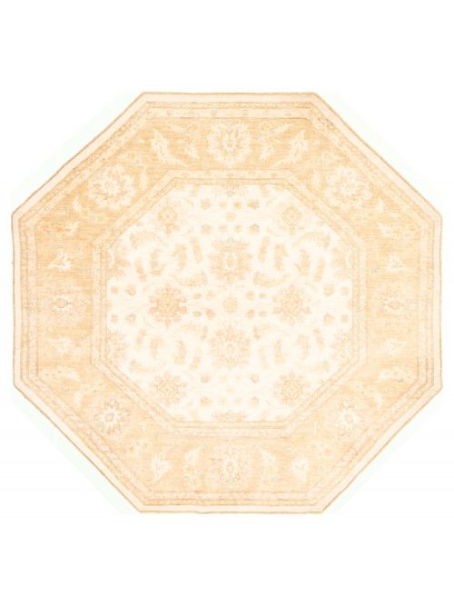 Pakistani Peshawar Oushak 8'2" x 8'2" Hand-knotted Wool Rug 