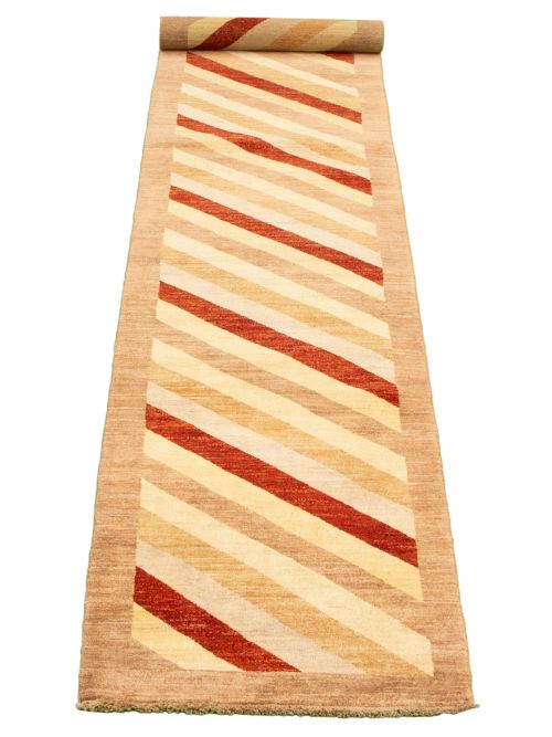 Pakistani Peshawar Ziegler 2'6" x 14'7" Hand-knotted Wool Rug 