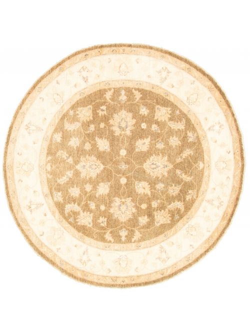 Pakistani Peshawar Oushak 6'10" x 6'10" Hand-knotted Wool Rug 