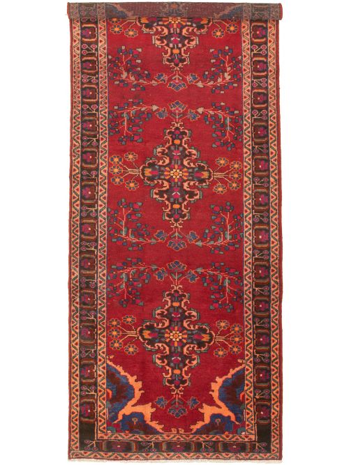 Persian Style 3'11" x 11'1" Hand-knotted Wool Rug 