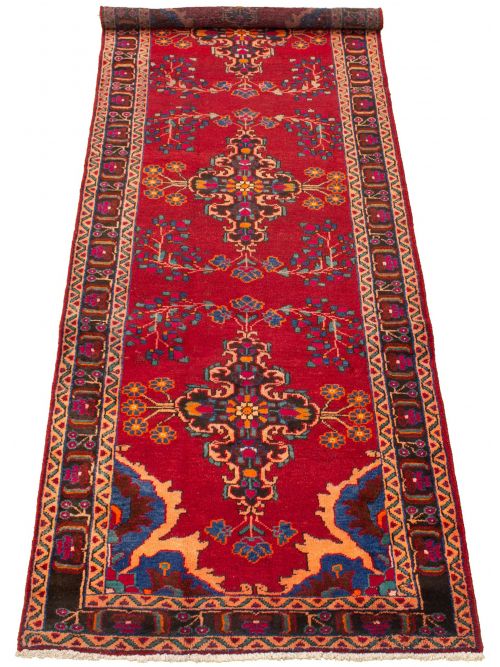 Persian Style 3'11" x 11'1" Hand-knotted Wool Rug 