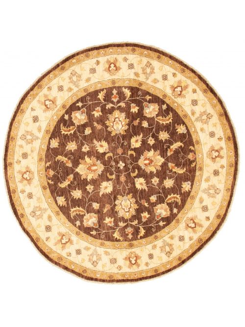 Pakistani Peshawar Oushak 6'7" x 6'7" Hand-knotted Wool Rug 