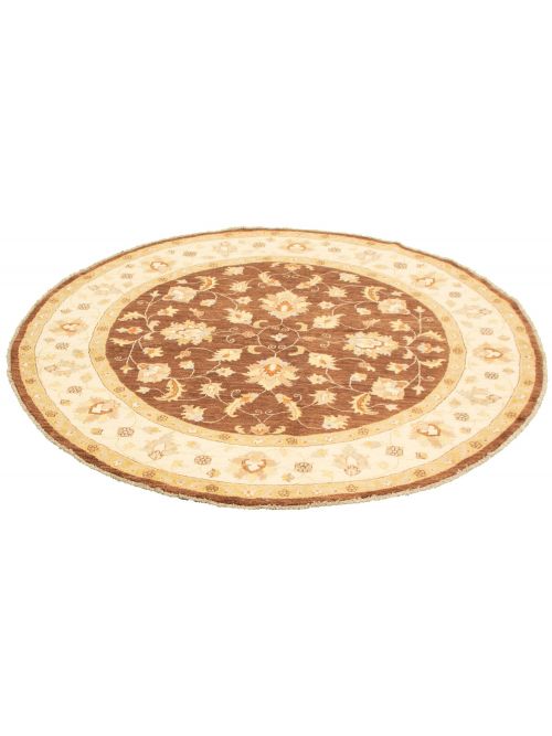 Pakistani Peshawar Oushak 6'7" x 6'7" Hand-knotted Wool Rug 