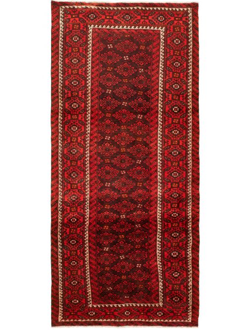 Persian Style 4'4" x 9'9" Hand-knotted Wool Rug 