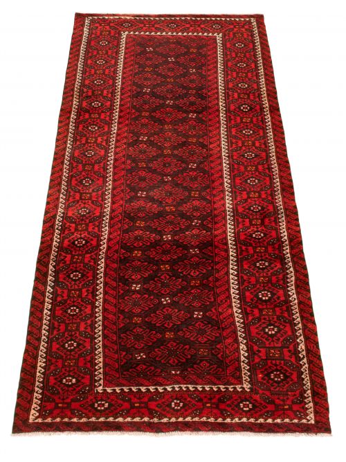 Persian Style 4'4" x 9'9" Hand-knotted Wool Rug 