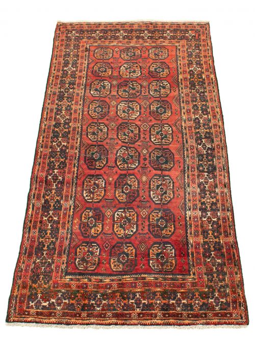 Russia Shiravan Bokhara 4'3" x 9'0" Hand-knotted Wool Red Rug