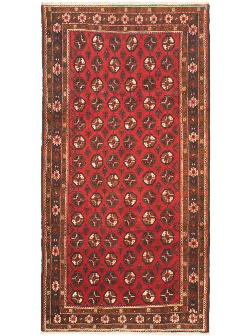 Russia Shiravan Bokhara 4'4" x 9'0" Hand-knotted Wool Rug 