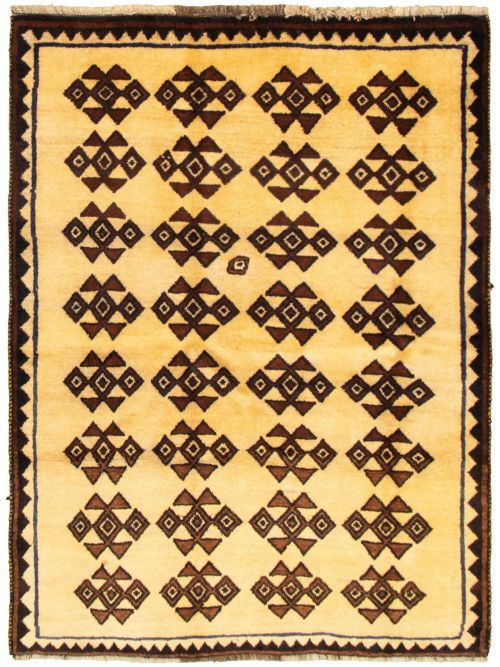 Turkish Melis 4'4" x 5'8" Hand-knotted Wool Rug 