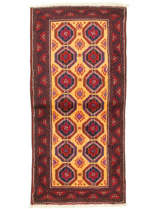 Afghan Akhjah 3'4" x 6'8" Hand-knotted Wool Rug 