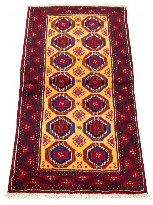 Afghan Akhjah 3'4" x 6'8" Hand-knotted Wool Rug 