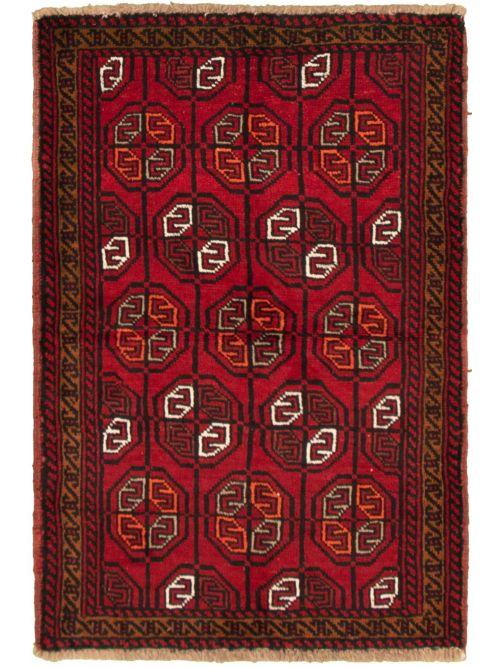 Afghan Akhjah 3'7" x 5'5" Hand-knotted Wool Rug 