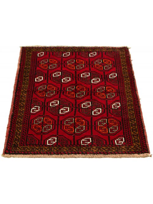 Afghan Akhjah 3'7" x 5'5" Hand-knotted Wool Rug 
