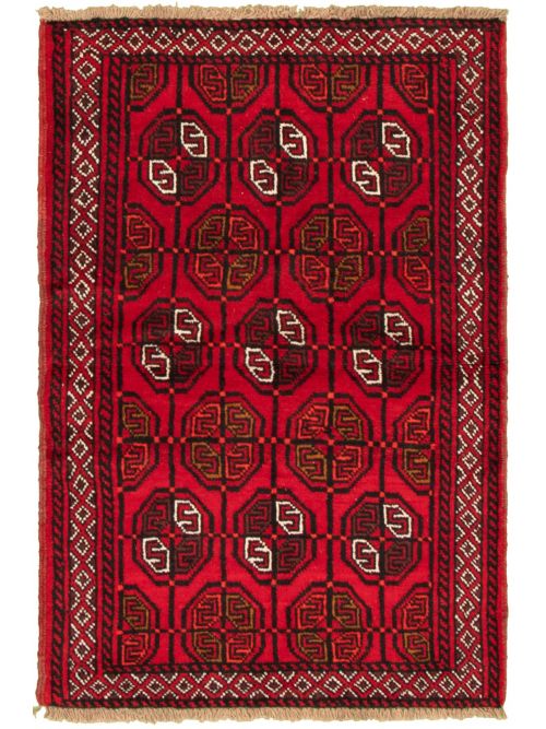 Afghan Akhjah 3'5" x 5'4" Hand-knotted Wool Rug 