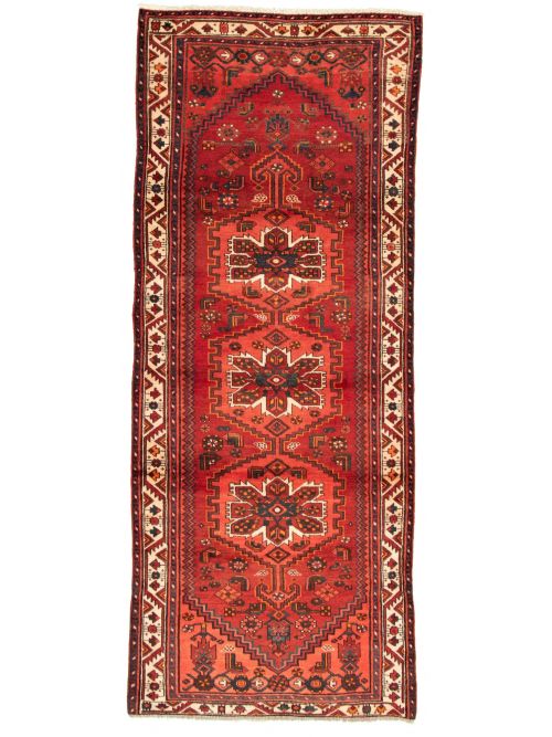 Turkish Melis 4'1" x 10'2" Hand-knotted Wool Rug 