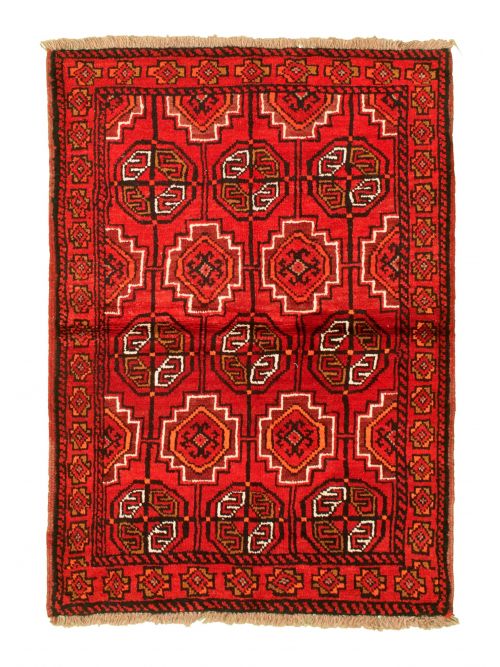 Afghan Akhjah 3'5" x 5'2" Hand-knotted Wool Rug 