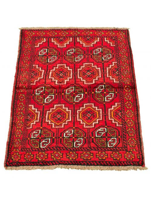 Afghan Akhjah 3'5" x 5'2" Hand-knotted Wool Rug 