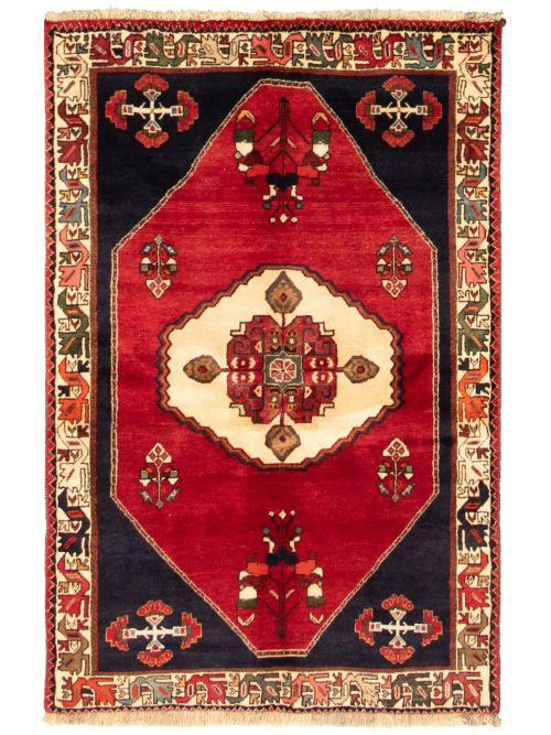 Turkish Melis 3'7" x 5'5" Hand-knotted Wool Rug 