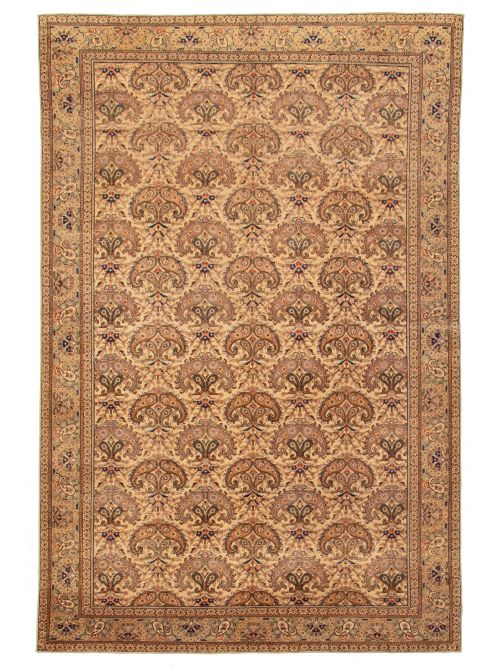 Turkish Kayseri Vintage 6'4" x 9'5" Hand-knotted Wool Rug 