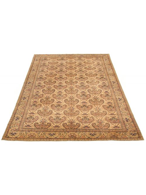 Turkish Kayseri Vintage 6'4" x 9'5" Hand-knotted Wool Rug 