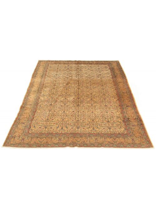 Turkish Kayseri Vintage 6'7" x 9'6" Hand-knotted Wool Rug 