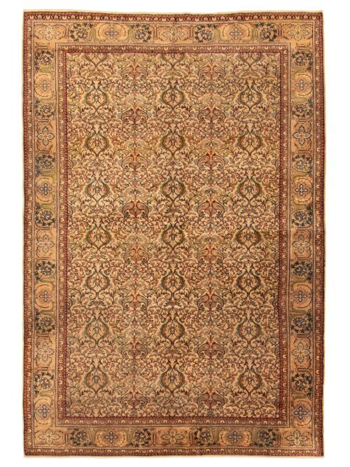 Turkish Kayseri Vintage 6'5" x 9'6" Hand-knotted Wool Rug 