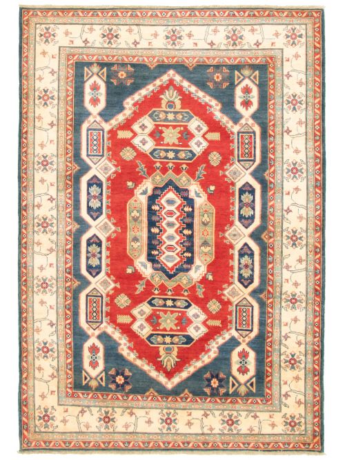 Afghan Finest Ghazni 6'5" x 9'6" Hand-knotted Wool Rug 
