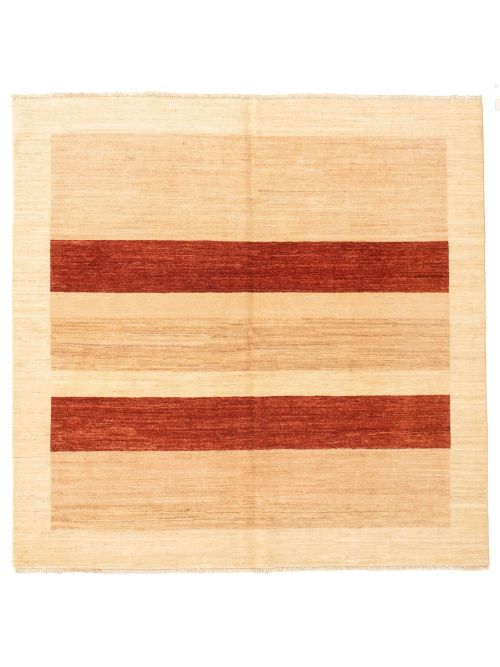 Pakistani Peshawar Ziegler 6'6" x 6'6" Hand-knotted Wool Rug 