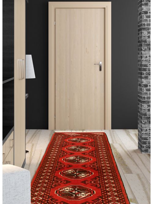 Turkmenistan Turkoman 2'0" x 6'4" Hand-knotted Wool Rug 