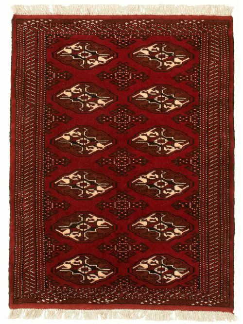 Turkmenistan Turkoman 3'4" x 4'10" Hand-knotted Wool Rug 