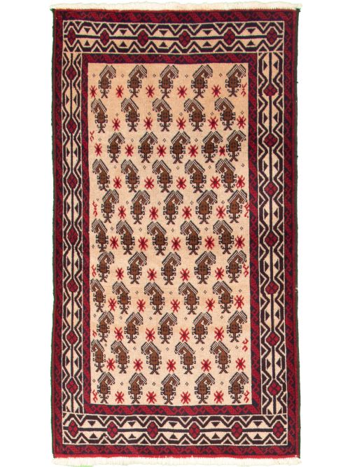 Afghan Herati 3'3" x 6'1" Hand-knotted Wool Rug 