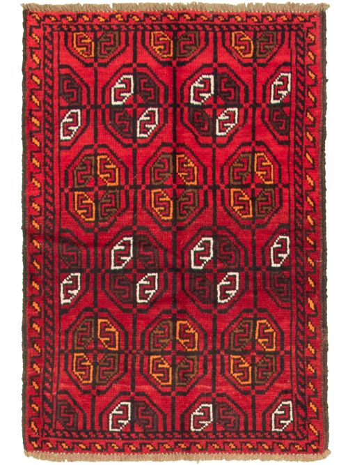 Afghan Akhjah 3'5" x 5'1" Hand-knotted Wool Rug 