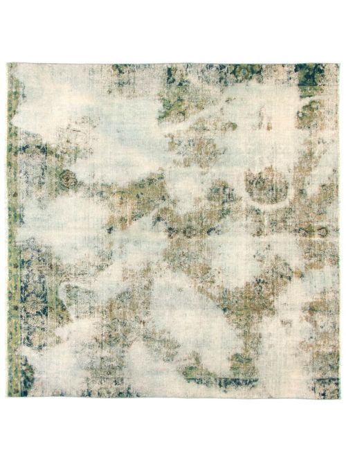 Turkish Color Transition 8'6" x 8'6" Hand-knotted Wool Rug 