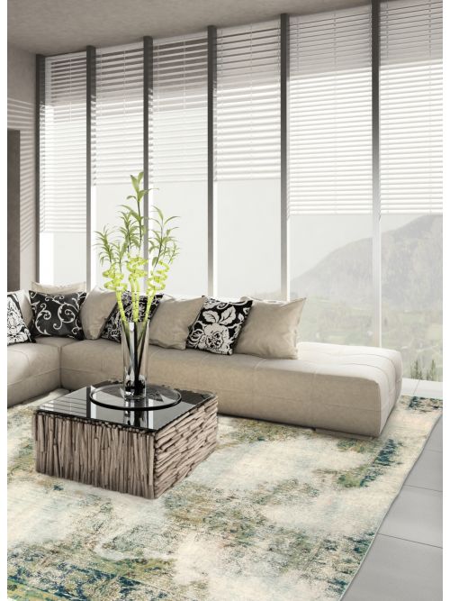 Turkish Color Transition 8'6" x 8'6" Hand-knotted Wool Rug 