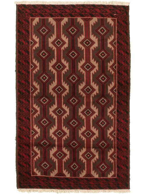 Afghan Herati 3'2" x 5'5" Hand-knotted Wool Rug 