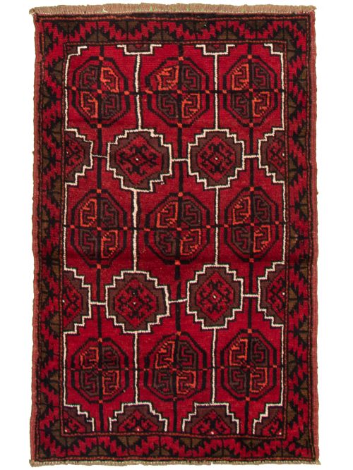 Afghan Akhjah 3'5" x 5'7" Hand-knotted Wool Rug 