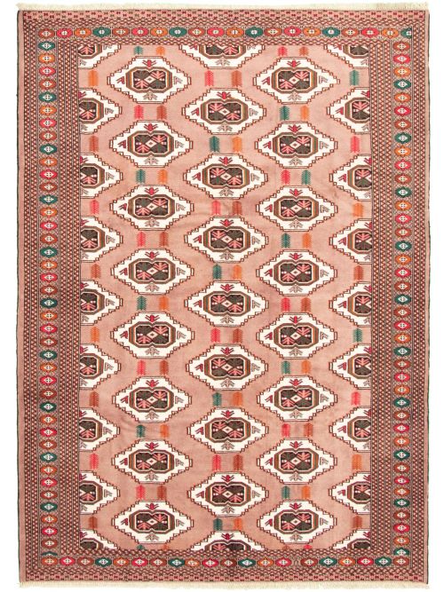 Turkmenistan Turkoman 6'7" x 9'1" Hand-knotted Wool Rug 