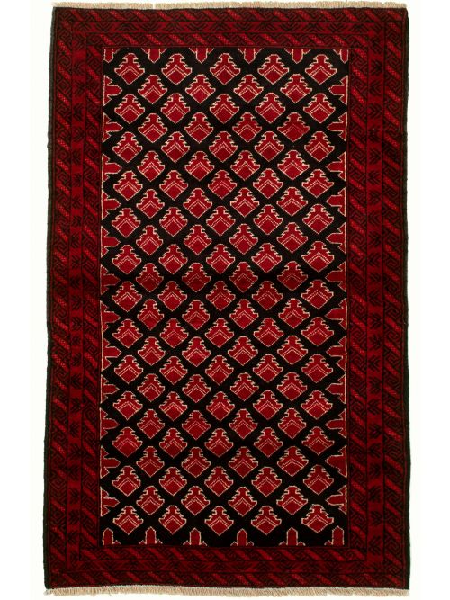 Afghan Herati 3'7" x 6'4" Hand-knotted Wool Rug 