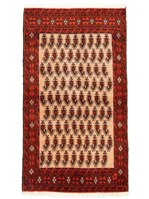 Afghan Herati 3'3" x 5'9" Hand-knotted Wool Rug 