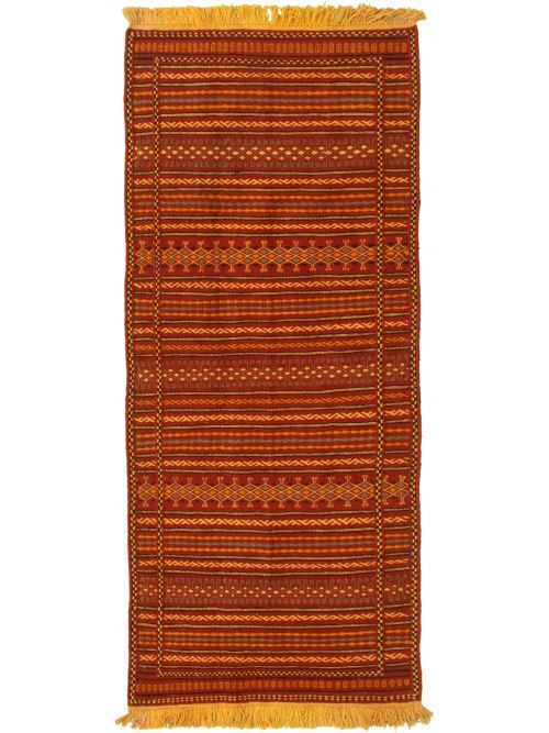 Turkish Ottoman Kashkoli 2'6" x 6'7" Flat-Weave Wool Tapestry Kilim 