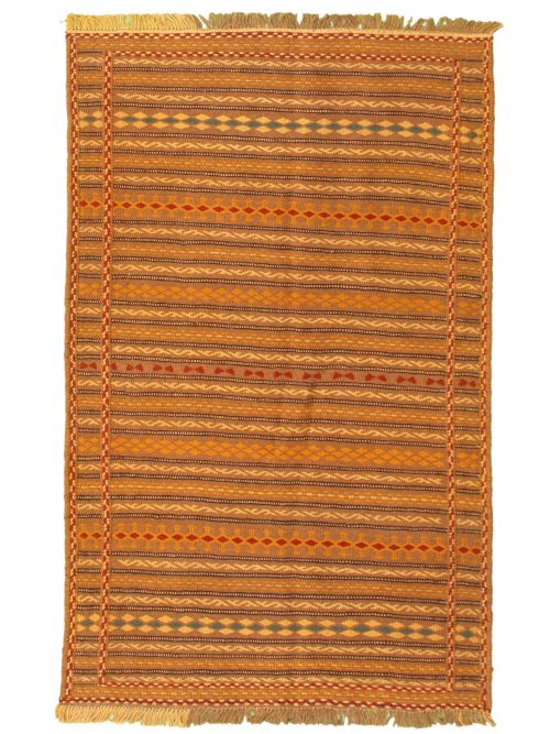 Turkish Ottoman Kashkoli 3'0" x 5'0" Flat-Weave Wool Tapestry Kilim 