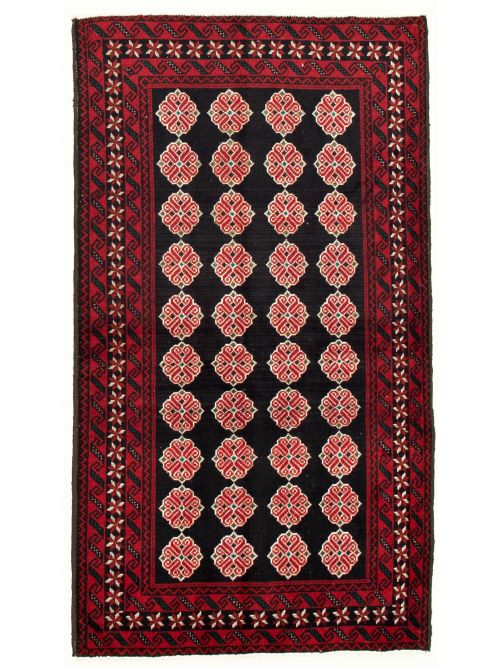 Afghan Herati 3'5" x 6'3" Hand-knotted Wool Rug 