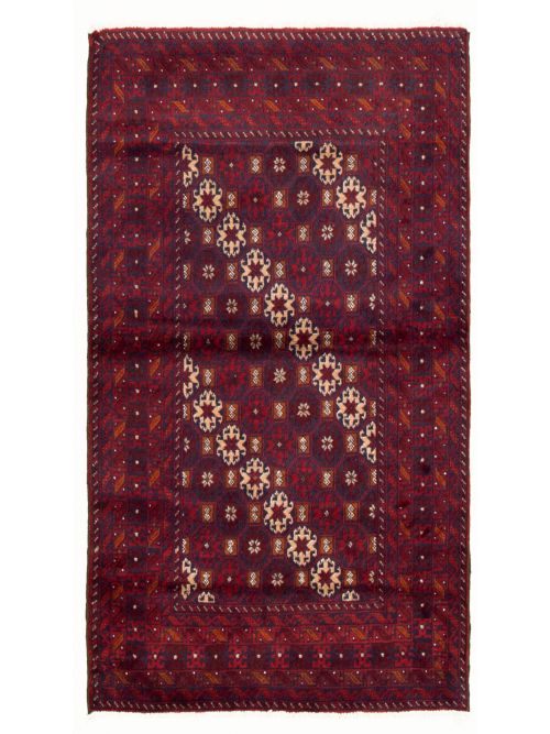Afghan Herati 3'3" x 5'7" Hand-knotted Wool Rug 